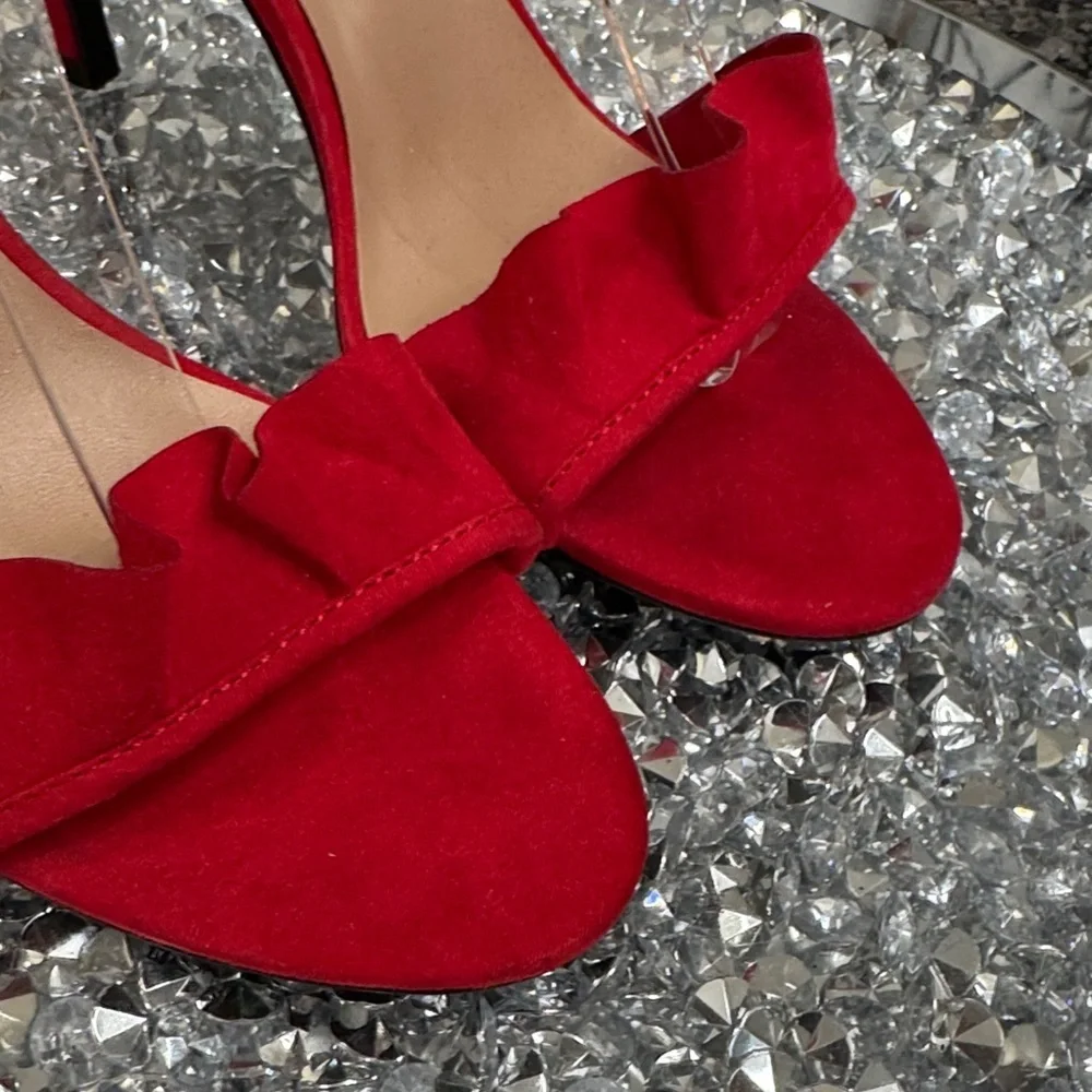 a new day Red ruffle Heels 8